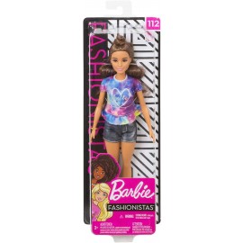 Barbie Fashionistas Bambola con Maglietta Hippie, FYB31-FBR37