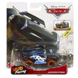 Disney Cars XRS Mud Racing Jackson Storm, Veicolo Muddy Die-cast, Mattel GBJ38 