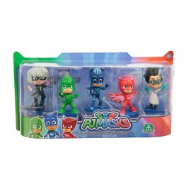  Super Pigiamini PJ Masks Set 5 Personaggi di Giochi Preziosi PJM05000