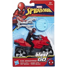 Marvel Spiderman - veicolo Blast & Go Kid Arachnid (Miles Morales), B9995-B9705 Hasbro