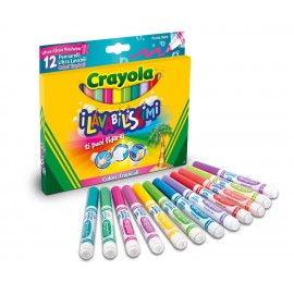 Crayola pennarelli 58-8335 - 12 Pennarelli i Lavabilissimi Punta Maxi, Colori Tropicali 