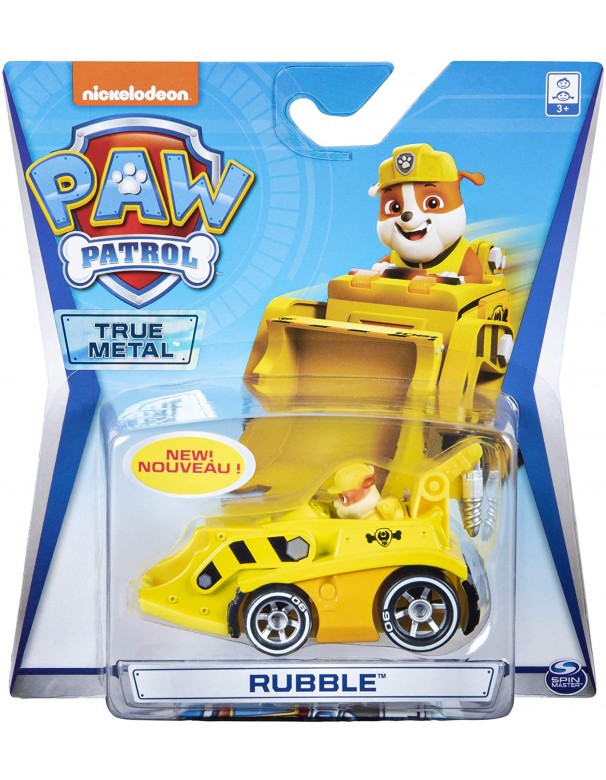 Spin Master Paw Patrol Rubble Diecast Car in Metallo 
