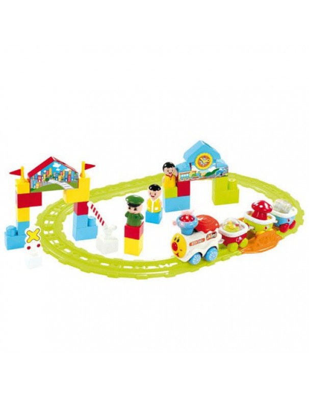 Baby Train rails locomotive, cars +3, +3 figures, sound effects  BTR0931