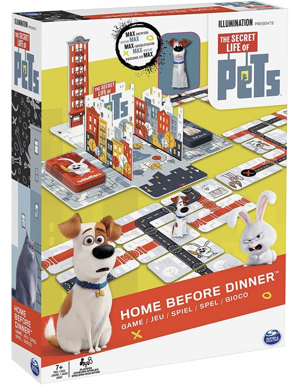 The Secret Life Of Pets - Pets Vita da Animali Gioco da Tavolo Home Before Dinner, Spin Master 6028182 