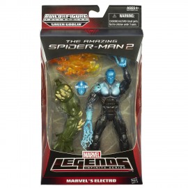 Spiderman 15 cm Marvel Legends Infinite Series, Electro A6657-A6655 di Hasbro Confezione leggermente rovinata nella plastica