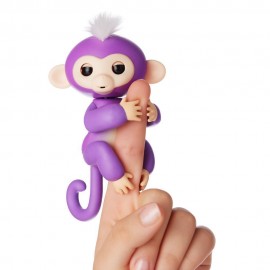 Fingerlings Monkey Scimmietta Bebè Mia da dito Interattiva (viola) di Giochi Preziosi