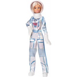Barbie Carriere Astronauta Bionda con Tuta e Casco Spaziali 60°Anniversario, Mattel GFX23-GFX24