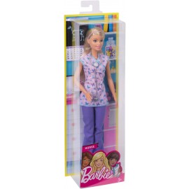Barbie Carriere Infermiera con il suo stetoscopio, Mattel DVF50-DVF57