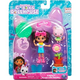 Gabby's Dollhouse, Mini set Gabby's Flower-rific Garden,Gabby e Gattina Fatina, Spin Master 6060476