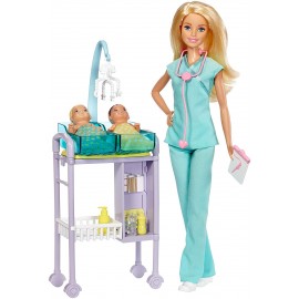 Barbie Playset Pediatra, Mattel DVG10-DHB63