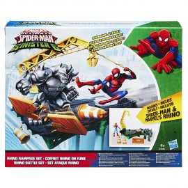 Spiderman - Web City Rhino Playset di Hasbro B7199