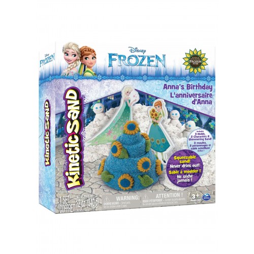 Kinetic Sand Disney Frozen Playset Anna e Elsa - sabbia modellabile - l'originale -