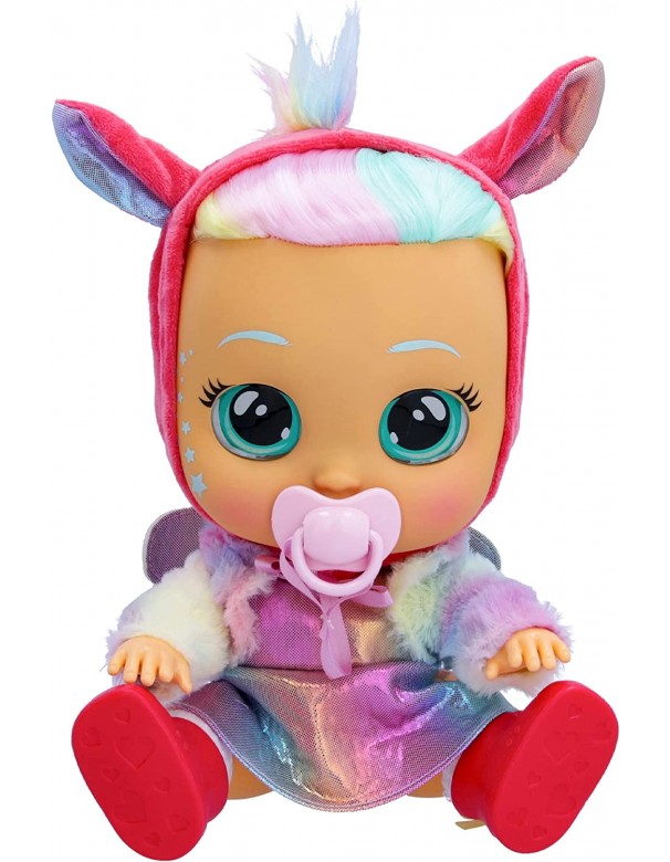Cry Babies Dressy Fantasy Hannah, Bambola Interattiva che Piange Lacrime Vere, 30 cm, 88436 IMC TOYS