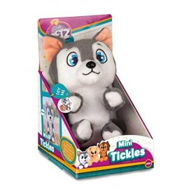 Mini Tickles Club Petz Peluche solletico cane husky di IMC Toys