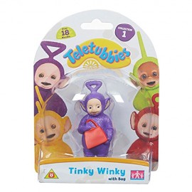 Teletubbies, personaggio Tinky Winky con borsa 8.5cm TLB04000 di Giochi Preziosi