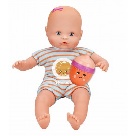 Nenuco Bambola con Biberon e Pigiama righe arancioni  Famosa 700012087 