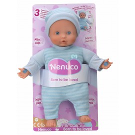 Nenuco - Bambola 3 funzioni nuovo modello : pigiama colore blu, (Famosa 700013382)