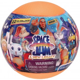 Space Jam, pallina da Basket contenente 1 personagio 5 cm casuale, Giochi Preziosi PCE02000