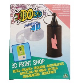 RICARICA - RECAMBIOS - RECHARGE - PENNA I DO 3D - IDO3D 3d print shop 1 colore ROSA  inchiostro e 1 pezzo di Formula 4D per creare il tuo stampo