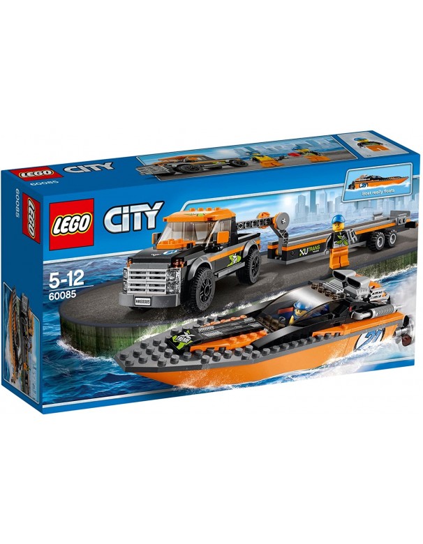  LEGO City Great Vehicles 60085 - Trasporta Motoscafo 4 x 4 