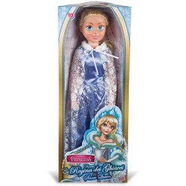 Bambola Regina dei Ghiacci 80 cm simile Elsa di Frozen Grandi Giochi GG02944