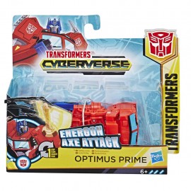 Transformers Cyberverse Energon Axe Attack 1 Step Optimus Prime Hasbro E3645-E3522