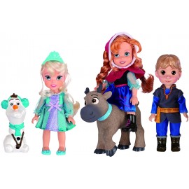 Disney Princess Frozen Set 5 Doll 18534 Bambole Mini collezzione