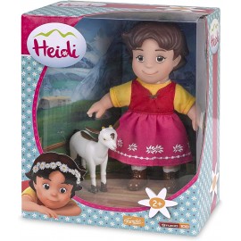 Heidi Personaggio con la sua capretta, 17 cm di Famosa 700012250 