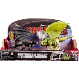 NOVITA'  Dragons - Toothless & Hiccup vs. Armored Dragon 