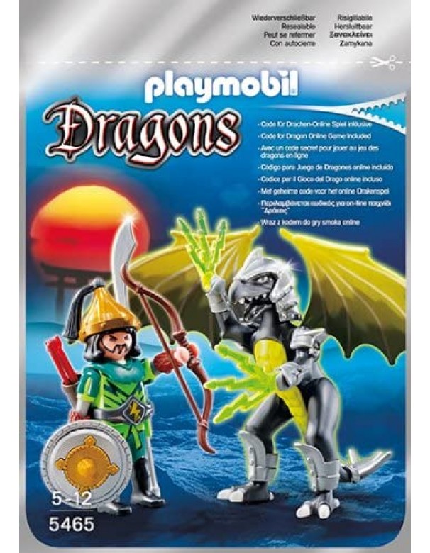 Playmobil 5465 - Drago Fulmine con Guerriero 
