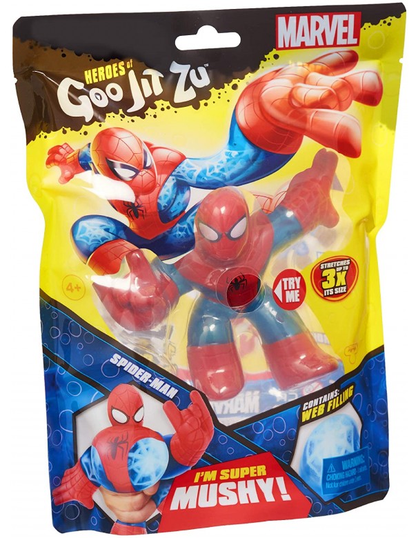 Heroes of Goo Jit Zu Marvel Spiderman 13 cm, Grandi Giochi GJT04000